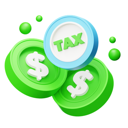 Taxe financière  3D Icon