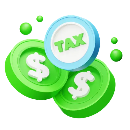 Taxe financière  3D Icon