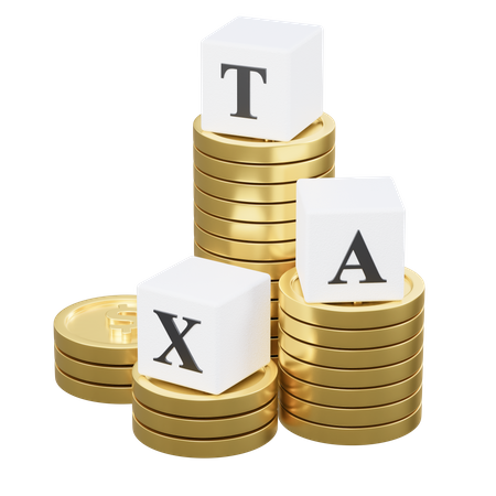 Taxe financière  3D Icon