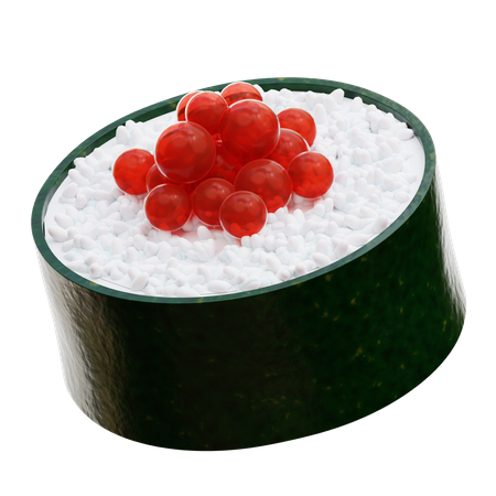 Fisch-Ei-Sushi  3D Icon