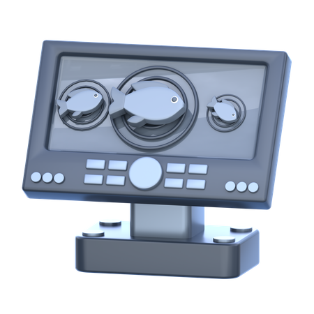 Fischfinder-Maschine  3D Icon