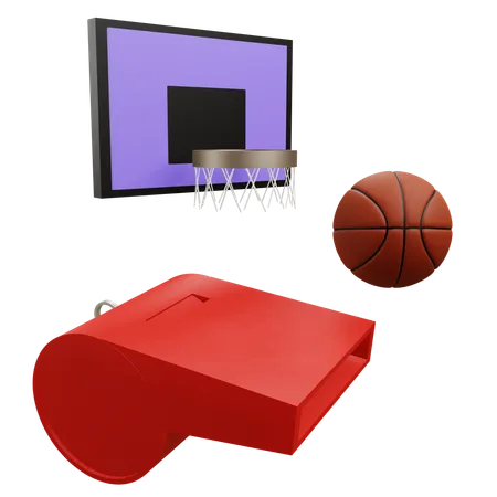 Fischietto da basket  3D Icon