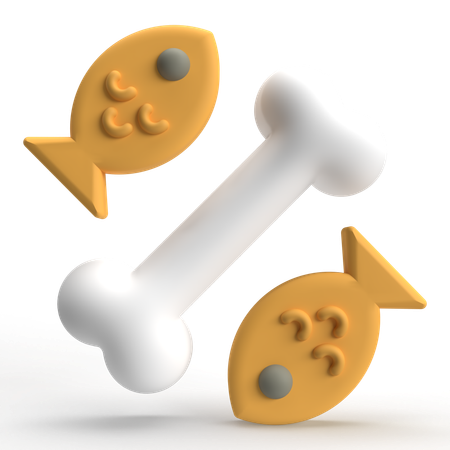 Fish Bone  3D Icon