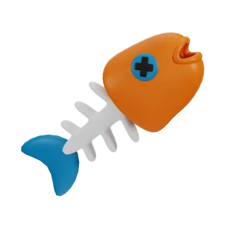 Fish Bone  3D Icon