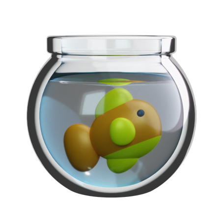 Fish Bowl  3D Icon