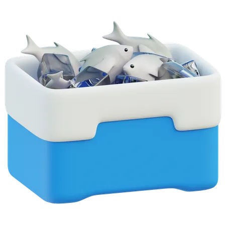 Fish Box  3D Icon