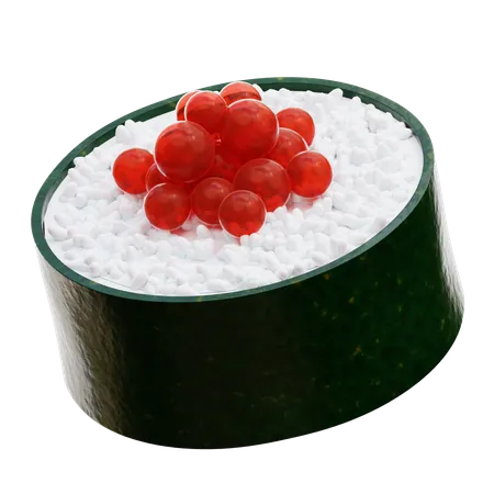 Fish Egg Sushi  3D Icon