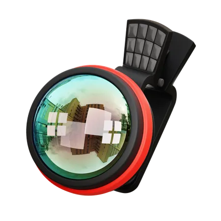 3 D Illustration Of Fish Eye Lens 3D Icon
