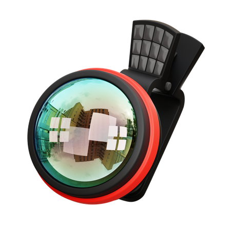 Fish Eye Lens  3D Icon