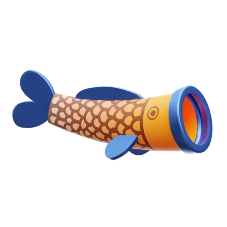 Fish Flag  3D Icon