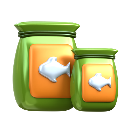 Fish Food  3D Icon