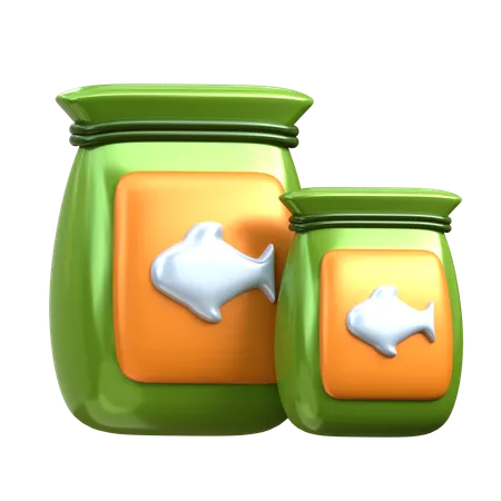 Fish Food  3D Icon