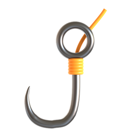 Fish Hook  3D Icon