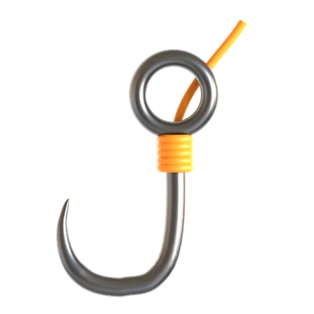 Fish Hook  3D Icon