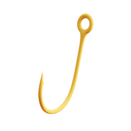 Fish Hook  3D Illustration