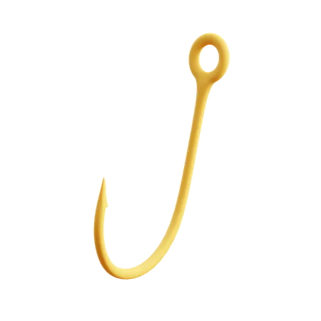 Fish Hook  3D Illustration