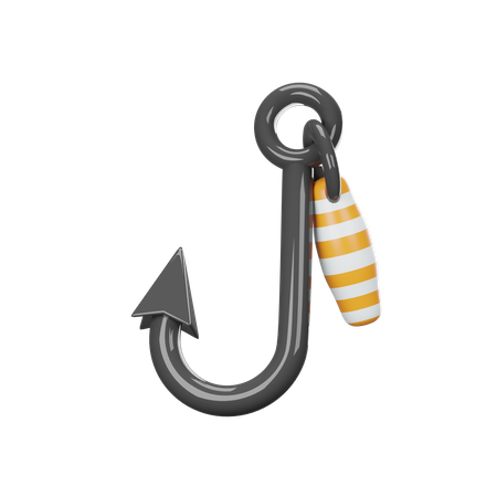 Fish Hook  3D Icon
