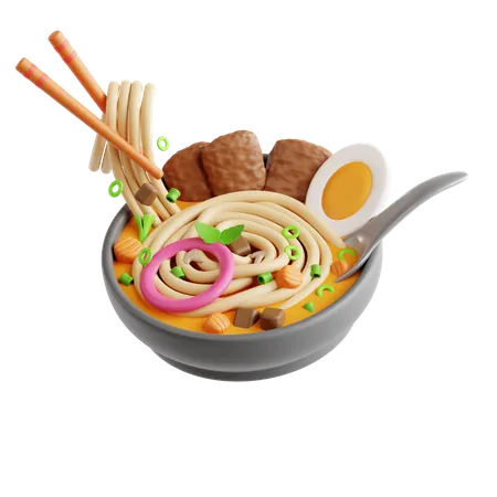 Fish Noodle Soup  3D Icon