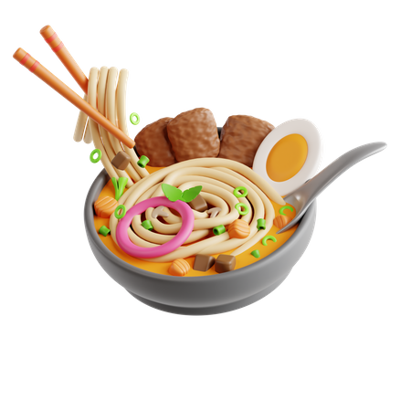 Fish Noodle Soup  3D Icon
