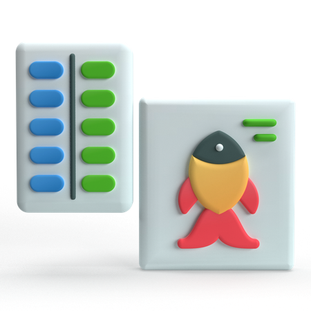 Fish Oil  3D Icon