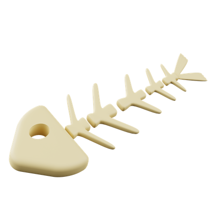 Fish Skeleton  3D Icon
