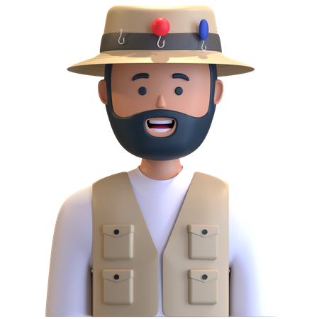 Fisherman  3D Icon