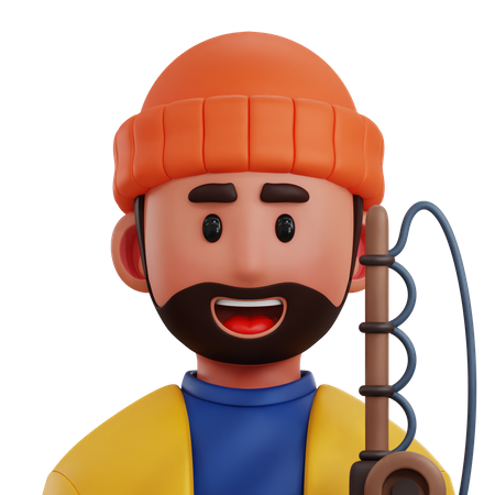 Fisherman Player  3D Icon