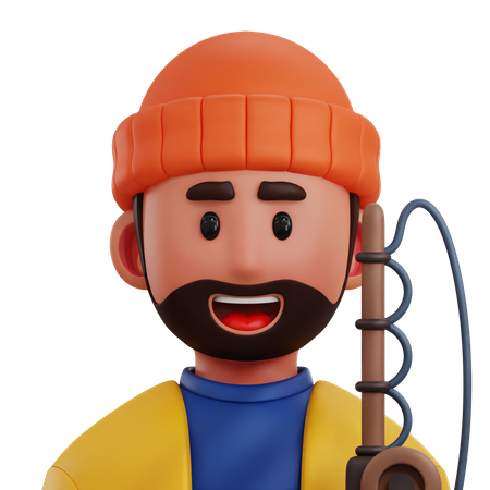 Fisherman Player  3D Icon