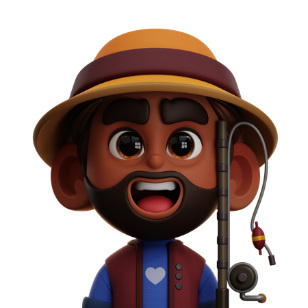 FISHERMAN PLAYER  3D Icon