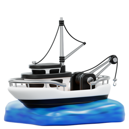 Fishing Boat  3D Icon