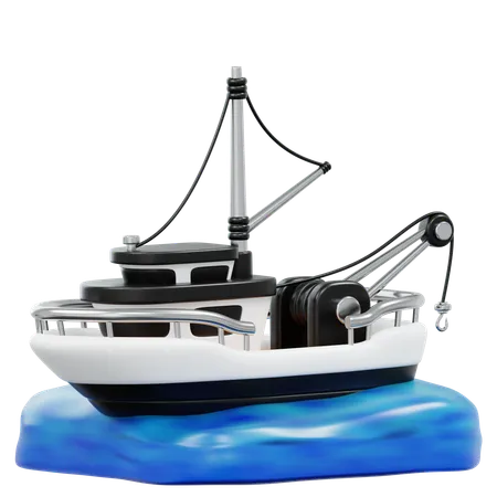 Fishing Boat  3D Icon