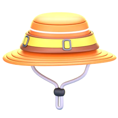 Fishing Bucket Hat  3D Icon