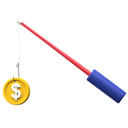 Fishing Dollar  3D Icon
