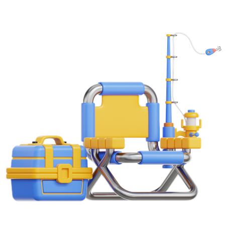 Fishing Equipment  3D Icon