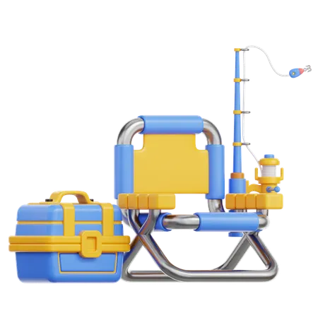 Fishing Equipment  3D Icon