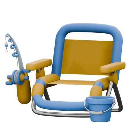 Fishing Equipment 3D Icon