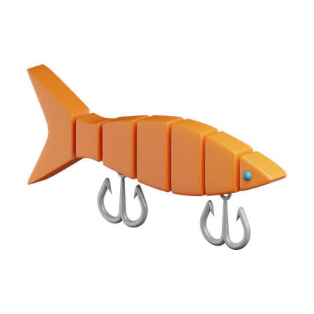 Fishing Fake Bait  3D Icon