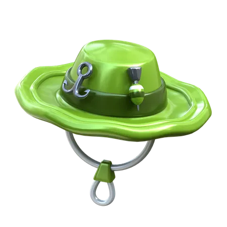 Fishing Hat 3 D Fishing Icon 3D Icon