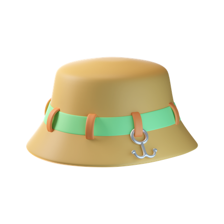 Fishing Hat  3D Icon