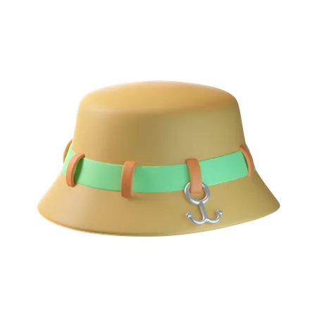 Fishing Hat  3D Icon