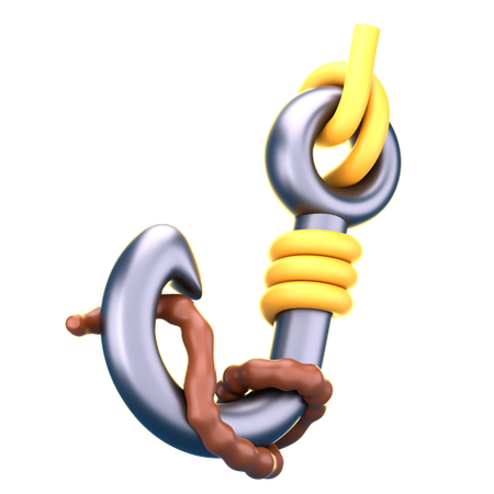 Fishing Hook  3D Icon