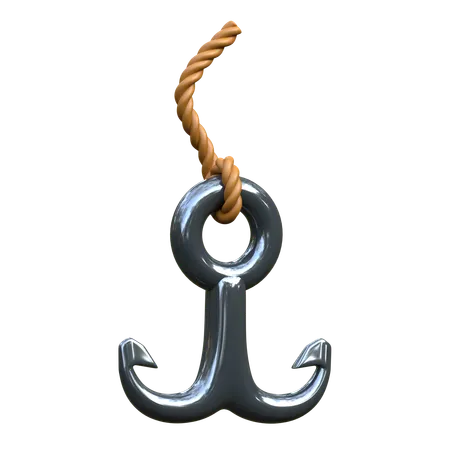 Fishing Hook  3D Icon