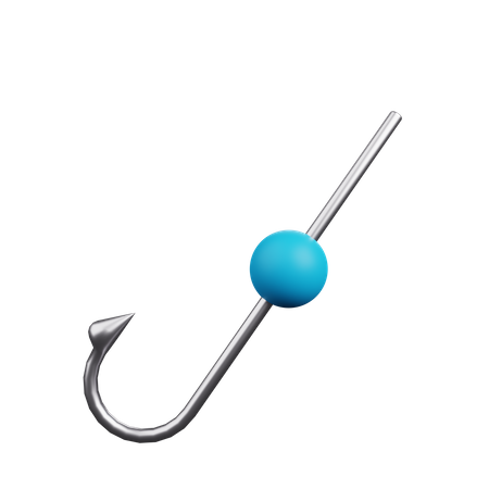 Fishing hook  3D Illustration