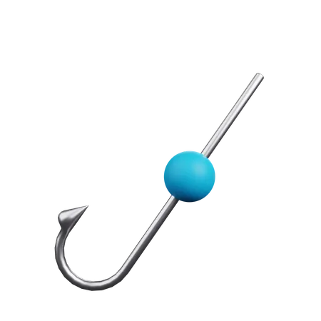 Fishing hook  3D Illustration