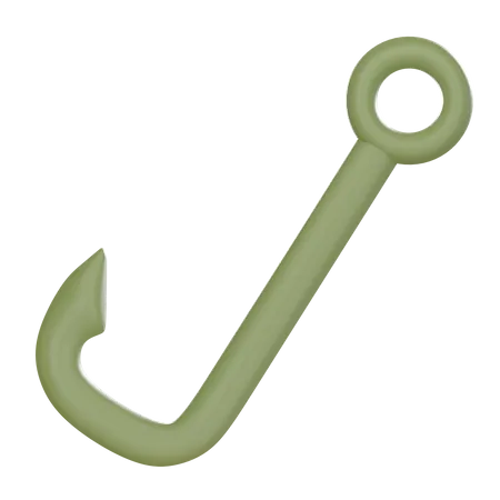 Fishing Hook 3 D Icon 3D Icon
