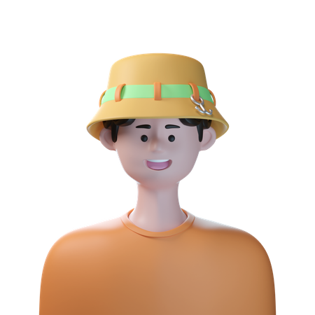 Fishing Man  3D Icon