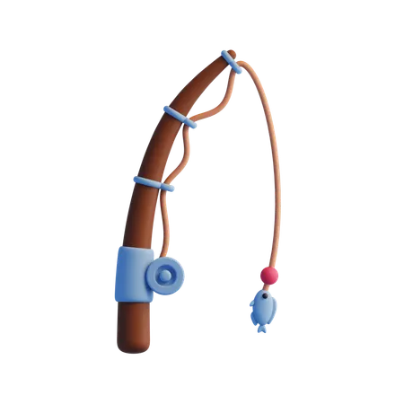 Fishing rod  3D Icon