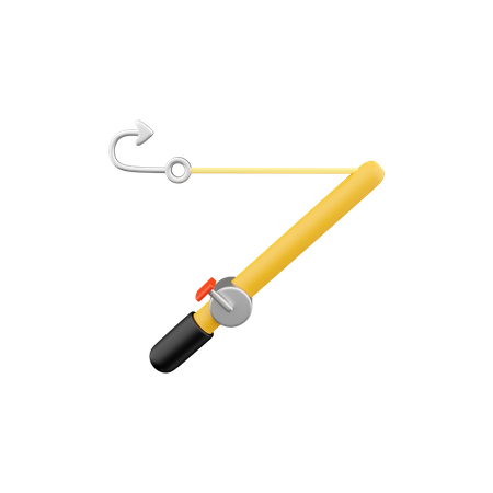 Fishing Rod  3D Icon