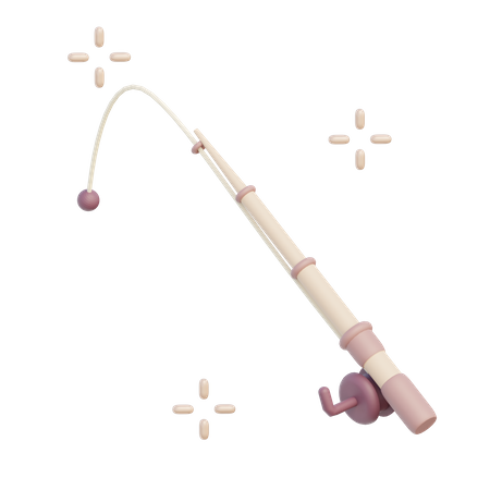 Fishing Rod  3D Icon