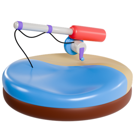 Fishing Rod  3D Icon